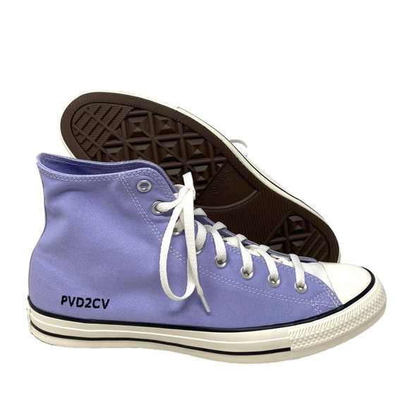 Converse Chuck Taylor Shoe High Top Gray Violet Canvas Men's Custom 152620C-WWVW - Picture 6 of 9